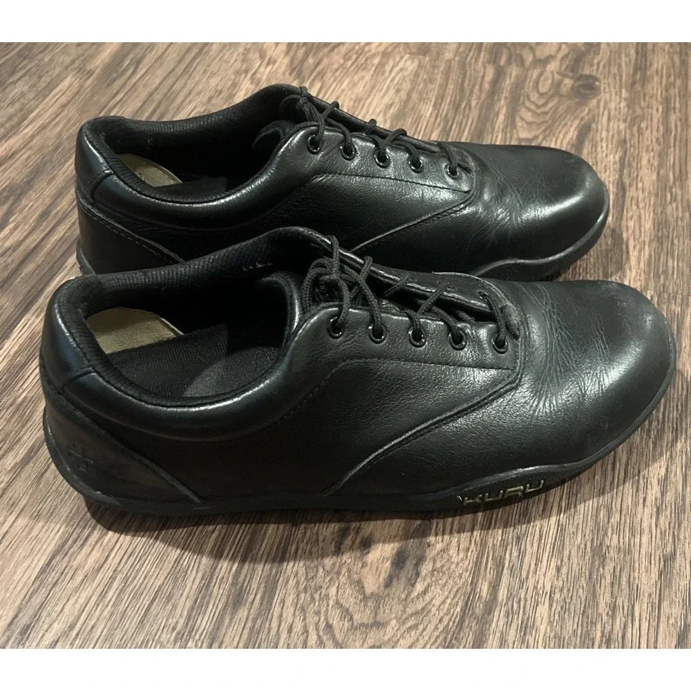 KURU Chicane Mens Black Size 9 Leather Comfort Trail Hiking Walking Shoes